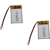 2pcs 3.7V 150mAh 0.555Wh Rechargeable Li-polymer Li Battery 302030 JST 2pin 1.0mm For GPS Headset Headphones Bluetooth Speaker