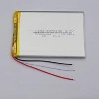 3.7V 5000mAh 18.5Wh Li-Polymer Li Lithium Battery 5070100 Thermistor 3-Wires For GPS Remote