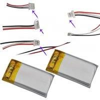 2pcs 3.7V 250 mAh 402035 Polymer Li Lipo Battery 3Pin 1.0/1.25/1.5/2.0/2.54mm For GPS DashCam Car