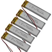 3.7V 500mAh 1.85Wh Polymer Li Lithium Battery 601452 For GPS MP4 Record Pen Driving Recorder Car