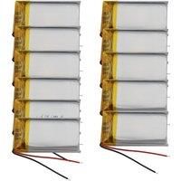 10pcs 3.7V 500 mAh Li-Polymer Li Lithium Battery Lipo Cell 802035 For Camera Solar Lamps Music