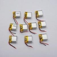 10pcs 3.7V 100 mAh Rechargeable Polymer Li Battery 601417 Lipo For Speaker Headphones GPS Driving