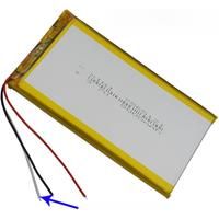 3.7V 8000mAh 29.6Wh Li-Polymer Li Lipo Battery 3 Wire Thermistor 7565121 For GPS PSP PAD Portable