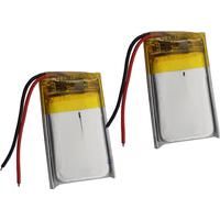 2pcs 3.7V 200 mAh Rechargeable Polymer Li Lithium Battery 501525 For MP3 Music Player GPS Sat Nav