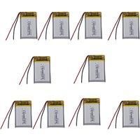 2pcs 3.7v 200mah 0.74Wh Li Lithium Battery 402030 Li-ion 3-Wires Thermistor For GPS Mp4 Bluetooth Speaker Headphones Headset Pen