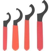 4pcs Coilover Spanner Wrench Set Heavy Duty Steel C Hook for Most Coil Overs Shocks Wrench Kit for