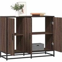 Sideboard Brown Oak 94x35x76 cm Engineered Wood