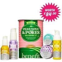 Peas, Love & Pores Skincare Cleanser, Toner, Face Mask & Moisturiser Gift Set (Worth £84)