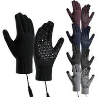 Usb Heated Electrical Gloves - Black