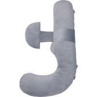 MOMCOZY F-Shaped Pregnancy Pillow - Grey