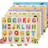 Kids Wood Puzzle For Early Motor Skill Development In 8 Options