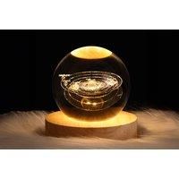 3D Galaxy Crystal Ball Night Light