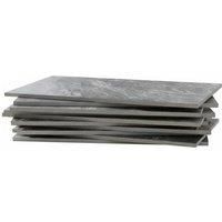 10pcs Grey Self-Adhesive Waterproof PVC Wall Tiles for Easy Makeovers