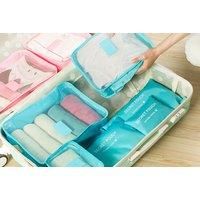 Six-Piece Luggage Organiser Set - 4 Colours! - Pink