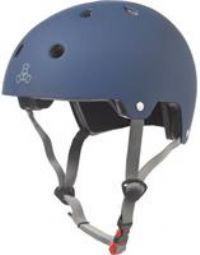 Triple 8 Brainsaver EPS Skateboard/BMX Helmet Rubber Blue