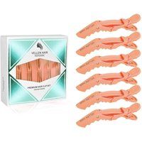 Vellen Alligator Hair Clips Salon Hairdresser Sectioning Clamp Claw Grips 6 Pack
