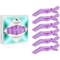 Vellen Alligator Hair Clips Salon Hairdresser Sectioning Clamp Claw Grips 6 Pack