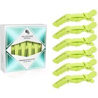 Vellen Alligator Hair Clips Salon Hairdresser Sectioning Clamp Claw Grips 6 Pack
