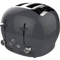 FUNKY Large Retro Toaster, Extra Wide & Deep Slots, 4 Slice, Grey (FT-01-GREY)