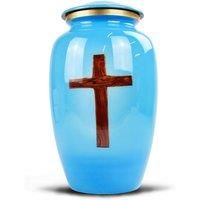 Sterling Ventures Decorative Wooden Cross Jar