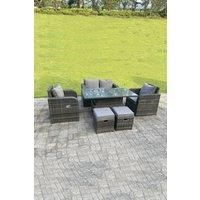 Rattan Outdoor Lifting Adjustable Dining Or Coffee Table Sets Love Sofa Reclining Chairs Footstools