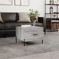 Coffee Table Grey Sonoma 50x50x40 cm Engineered Wood
