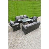 Rattan Dining Sofa Chair Set