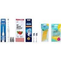Dental Care Kit - Oral B Toothbrush, Tepe Brushes & Gc Tooth Mousse