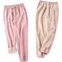 Female Grey Fleece Lined Joggers For Women In 5 Sizes And 3 Colours