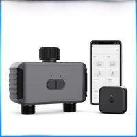 Tuya Smart Garden Watering Timers 2 Outlet Sprinkler Drip Irrigation Controller Water Valve Rain