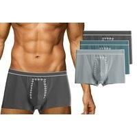 Men'S 4 Pack Of Pure Cotton Seamless Breathable Boxers - 3 Colour Options - Grey