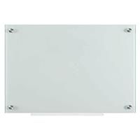 Glass Whiteboard 6090cm, Non-Magnetic Glass Dry Erase Board for Wall