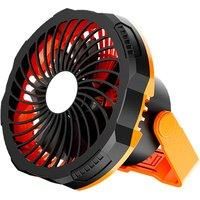 Portable Camping Fan With Led Lantern