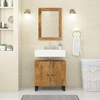 Sink Cabinet 62x33x58 cm Solid Wood Mango and Engineered Wood