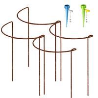 Pack Rusty Bow Plant Support 4 2 Interlinking Hydrangea(21x35cm)