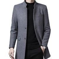 Men'S Slim Fit Mid-Length Trench Coat - 6 Sizes, 4 Colours!