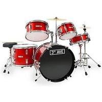 Rocket 5 Piece Junior Drum Kit - Red with 6 Months Free Online Music Lessons