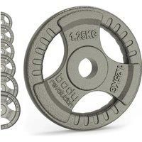 Body Revolution Cast Iron Weight Plates – Tri Grip Weight Plates - 1 Inch Standard Size – Range of Weights and Sizes Sold Separately (2 x 5Kg)
