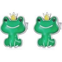 Women'S Little Frog Silver Stud Earrings