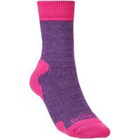 Bridgedale Womens Explorer Heavyweight Merino Comfort Boot Socks (Purple Marl)