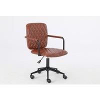 Pu Upholstered Office Chair - Grey & Brown