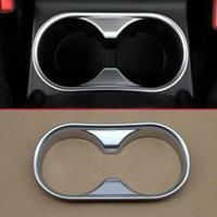 Matte Chrome Car Cup Holder Cover Trims For Mazda CX5 CX-5 2017-2024 Auto Interior Drink Storage