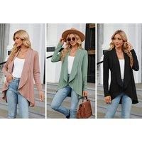 Womens Waterfall Cardigan - Various Sizes & Colours! - Pink
