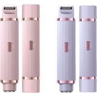 Women'S Double Head Electric Shaver - Purple Or Pink
