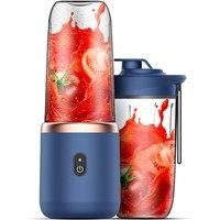 Portable Juicer Cup W/Optional Cup - Pink Or Blue