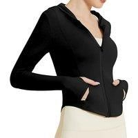 Women'S Hooded Yoga & Sport Jacket In 3 Sizes And 4 Colours - White