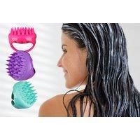 Silicone Shampoo Hairbrush - 6 Colours - Pink