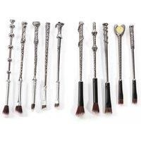 Harry Potter-Inspired Wand Makeup Brush Set - 5 Or 10 Pcs!