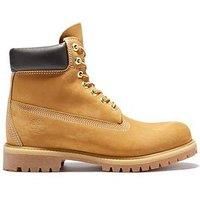 Timberland Men's 6 Inch Premium Lace-up Boots, Yellow (Wheat Nubuck), 6 UK (39.5 EU)