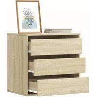 Corner Chest of Drawers Sonoma Oak 60x41x58 cm Engineered Wood